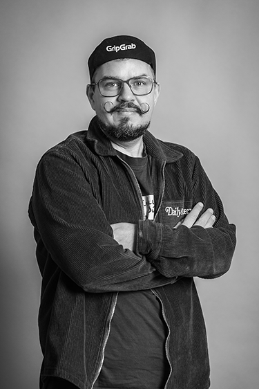 Portræt af Nicolai Brix, chef for Visuals i KommPress